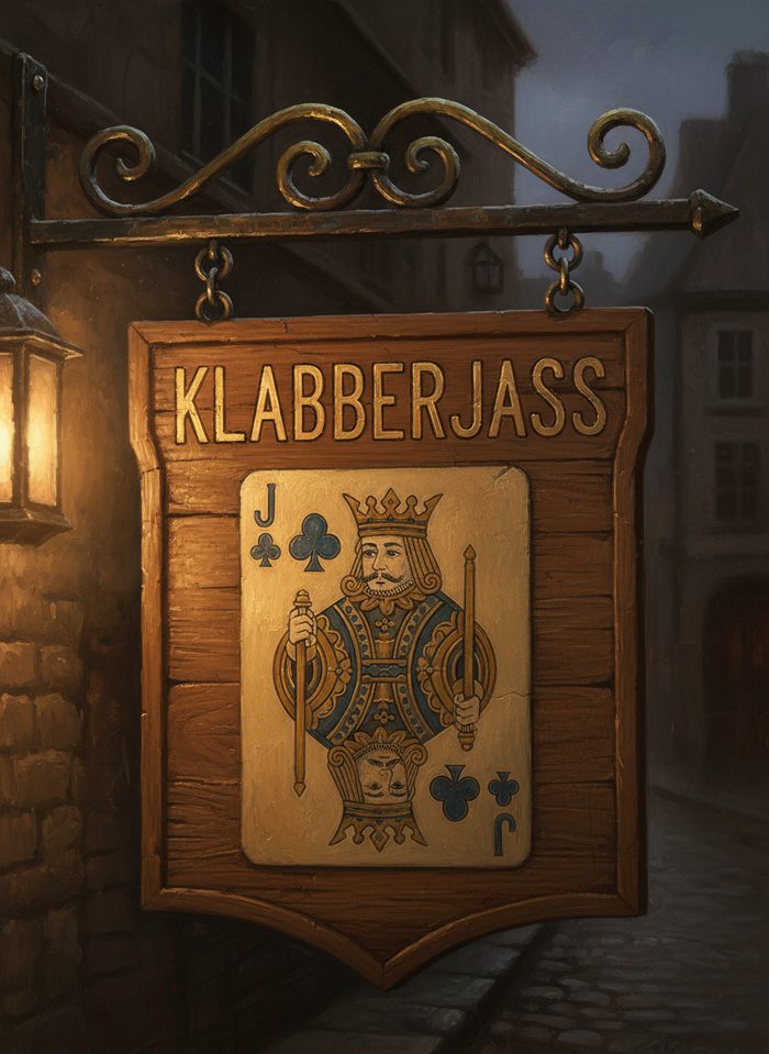 Kneipenschild Klabberjass